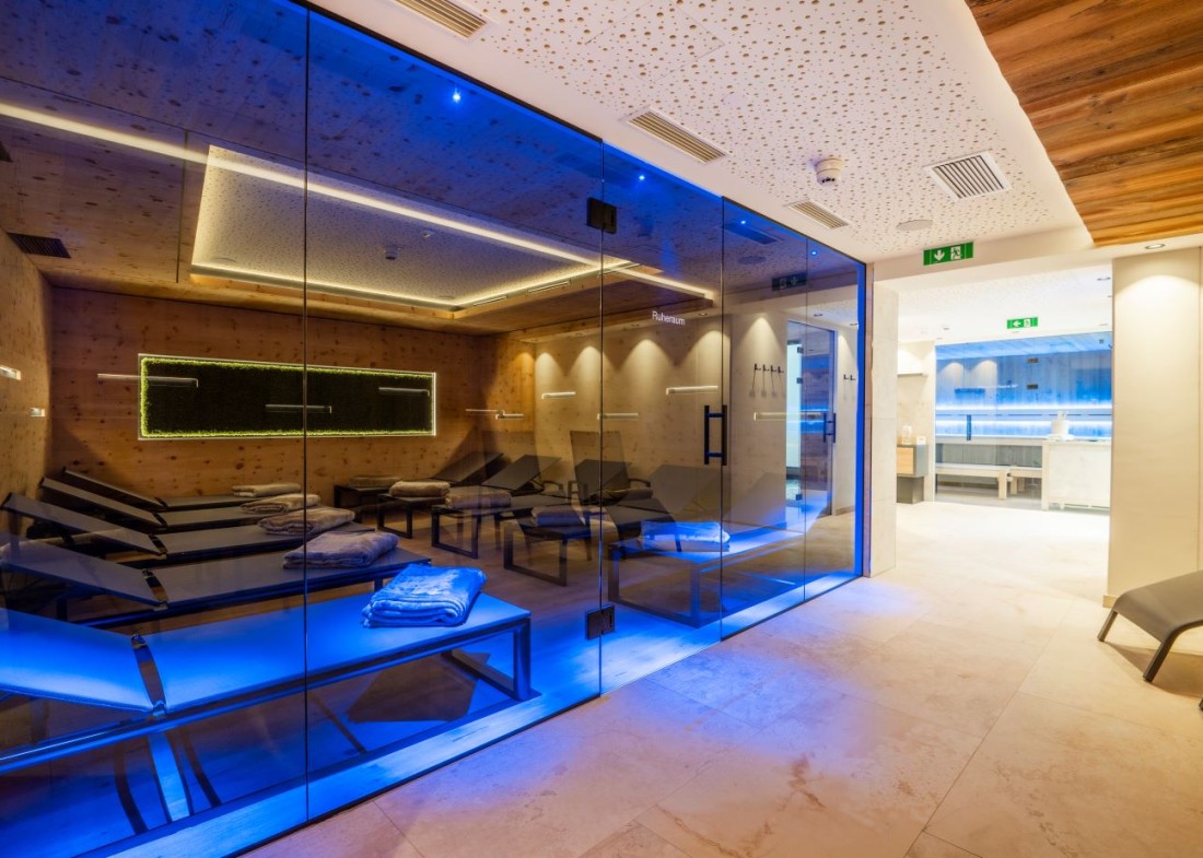 Wellnessbereich im B&B Hotel Villa Alpin
