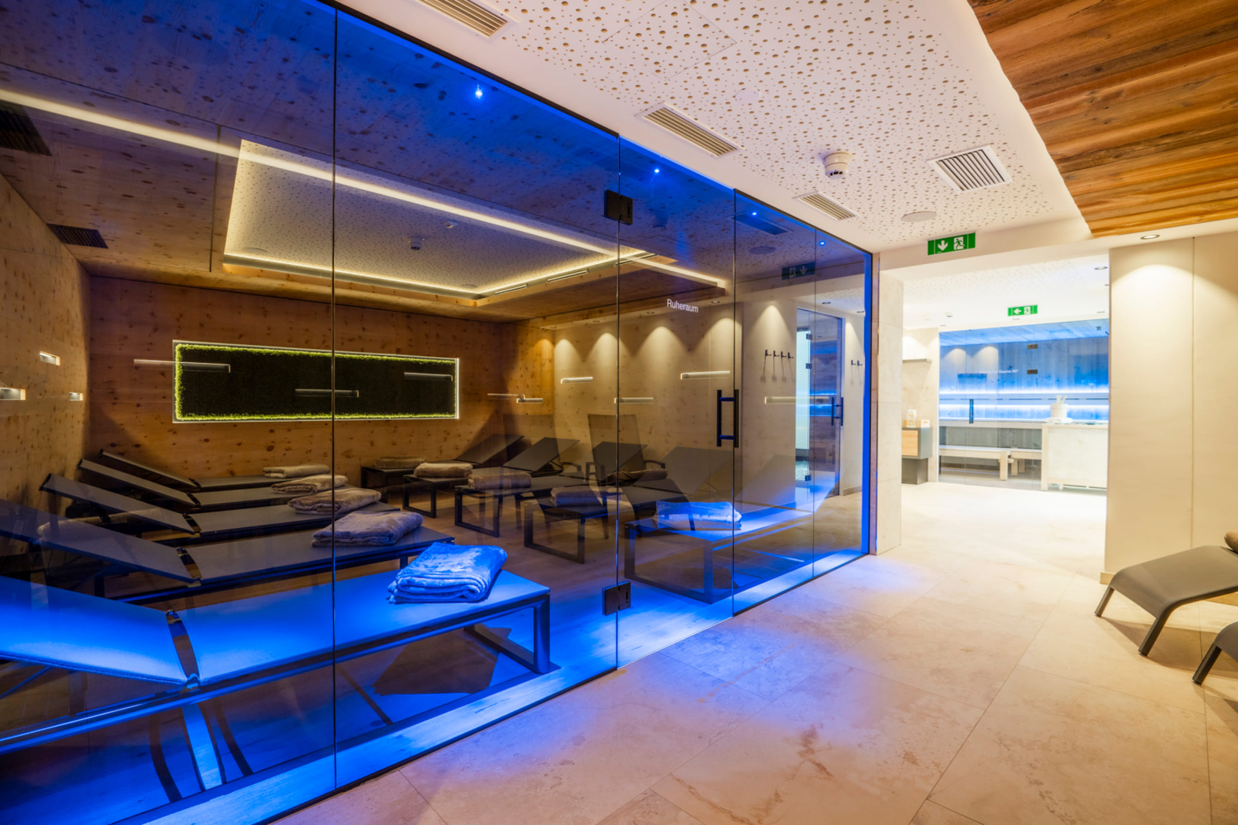 Sauna im Hotel Villa Alpin